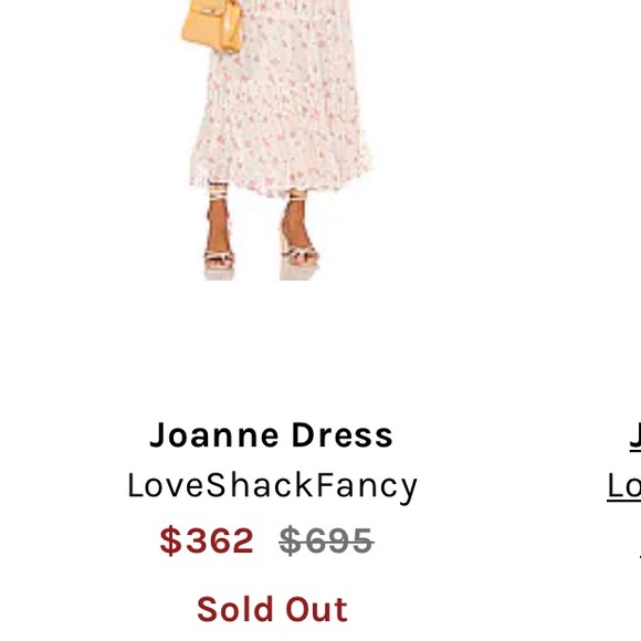 NWT LOVESHACKFANCY Joanne Floral Scoop-Neck Sleeveless Tiered Silk Dress Size 2 - Picture 11 of 11